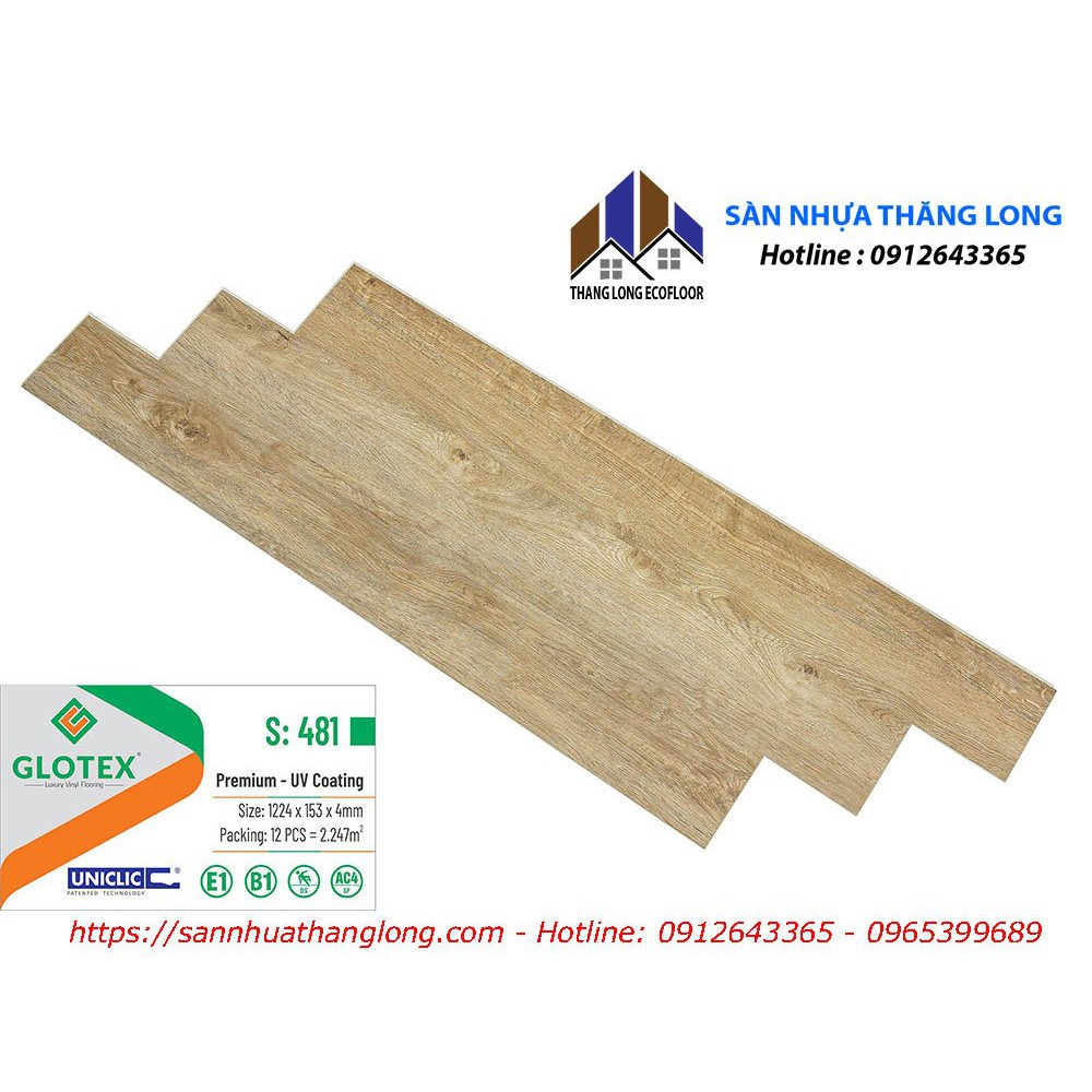 Sàn nhựa vân gỗ Glotex-S481 | BigBuy360 - bigbuy360.vn