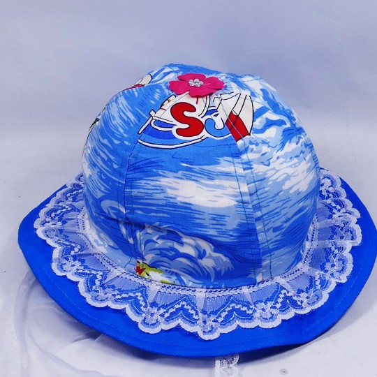 Nón trẻ em hình thú cho bé nữ chất liệu cotton thoáng mát, có khăn trùm mặt giùm bé tránh nắng và bụi bẩn khi ra đường