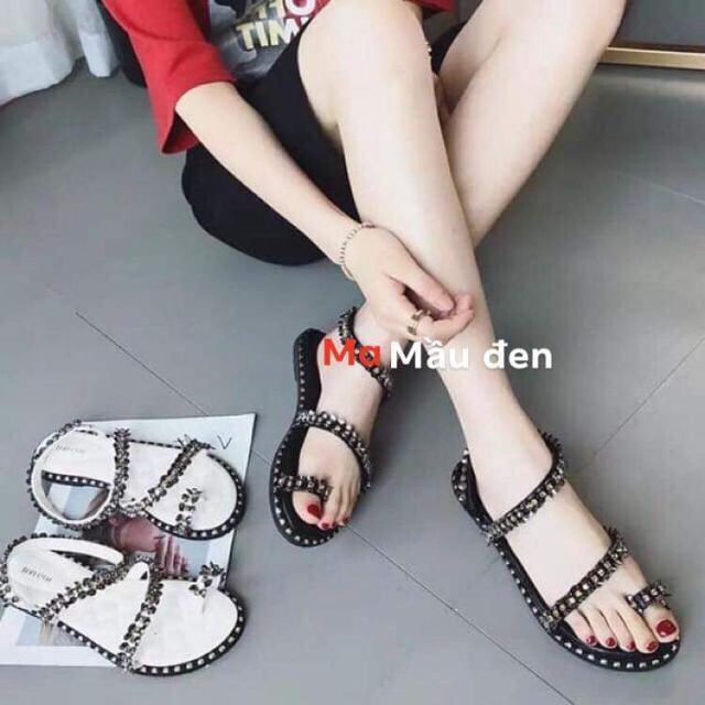 Giầy bệt đính đá