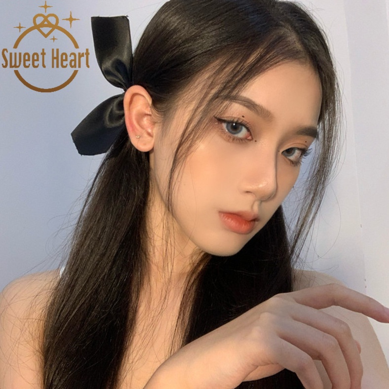 Kẹp tóc nơ màu sắc ngọt ngào phong cách Hàn Quốc thời trang cho nữ