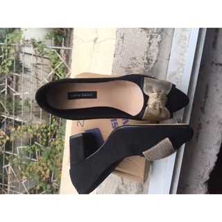 giày zara basic 5 phân có nơ