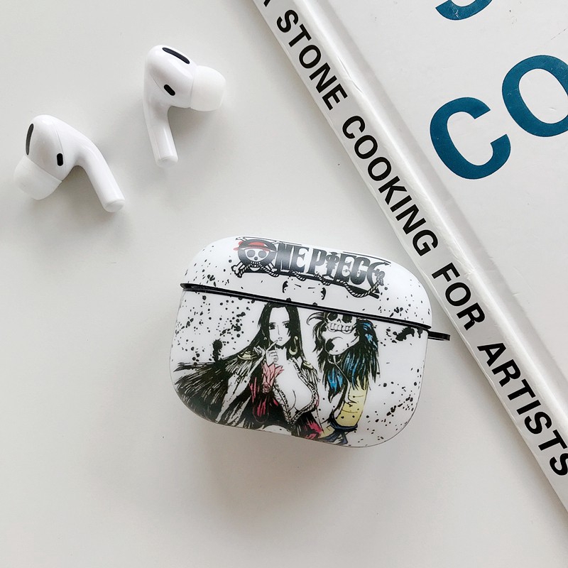 Vỏ Bảo Vệ Hộp Sạc Tai Nghe AirPods Pro2 AirPods Pro AirPods3 gen3 AirPods2 Họa Tiết Hoạt Hình One Piece Luffy & Zoro & ACE