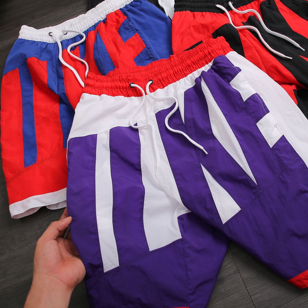 [CHÍNH_HÃNG] QUẦN SHORTS NIKE THROWBACK WOVEN BASKETBALL - TRẮNG PHỐI TÍM