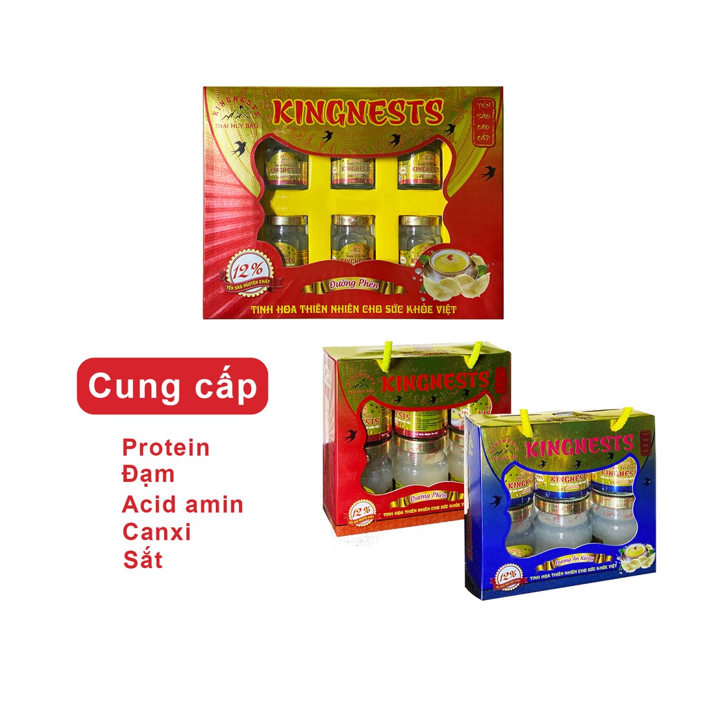 Nước Yến Nguyên Chất Kingnests 12% (6 lọ x 70ml)