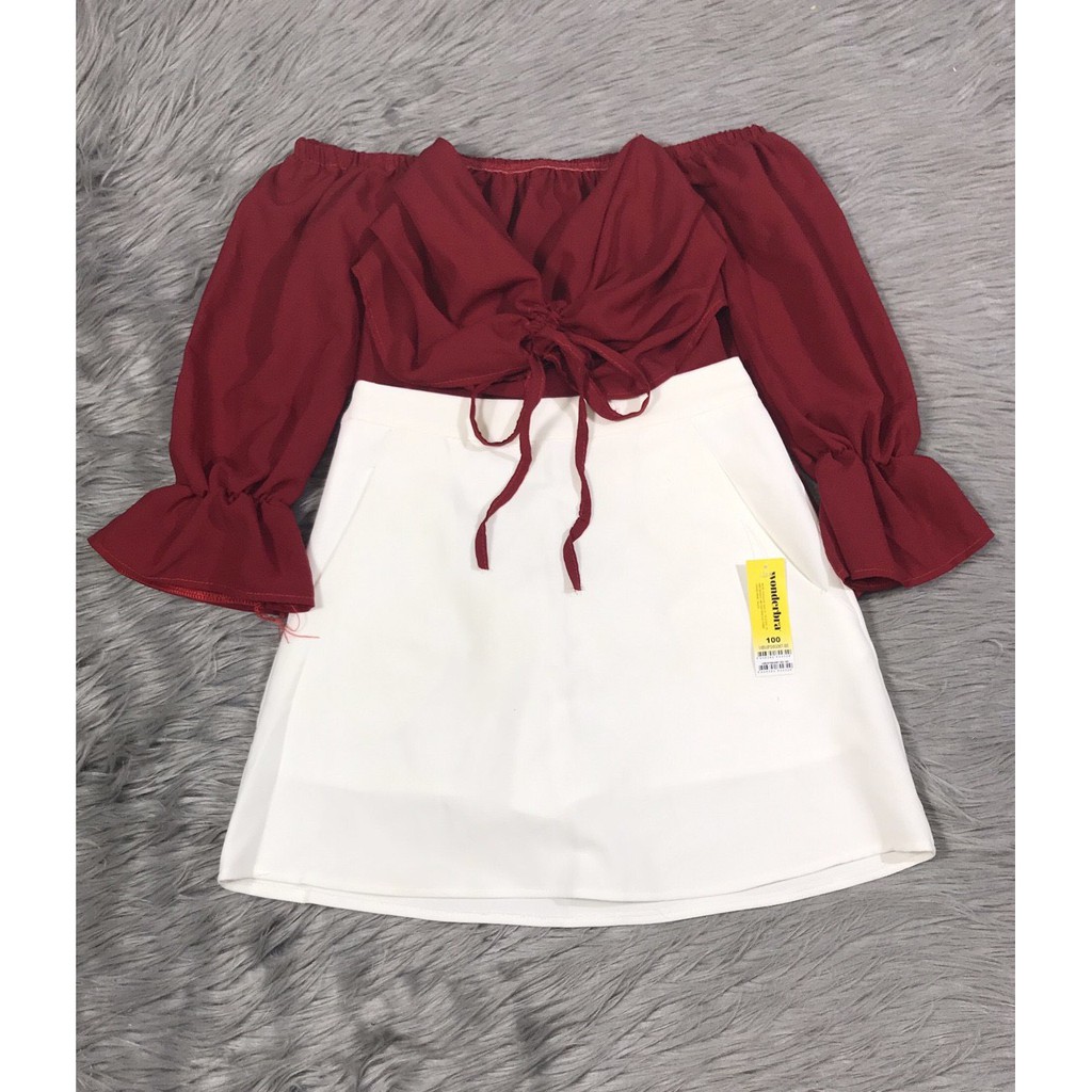 Chân váy ngắn chữ A 2 túi bên cực xinh, hình shop chụp - 25 store