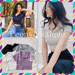 ÁO THUN CỔ POLO CROPTOP FORM BODY