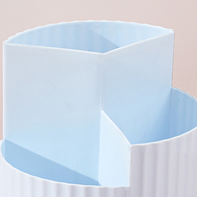 Giá Đỡ Bút / Cọ Trang Điểm 3 Ngăn Xoay 360 Độ Tiện Dụng Cho Gia Đình / Văn Phòng