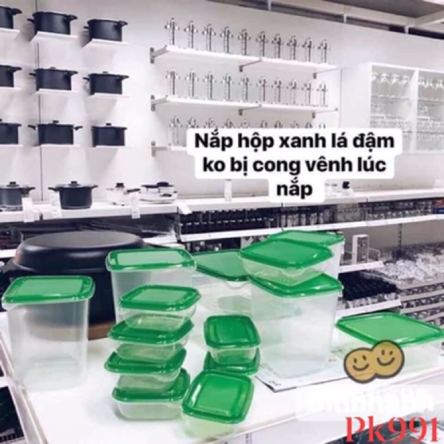 Set 17 hộp bảo quản đồ trong tủ lạnh IKEA