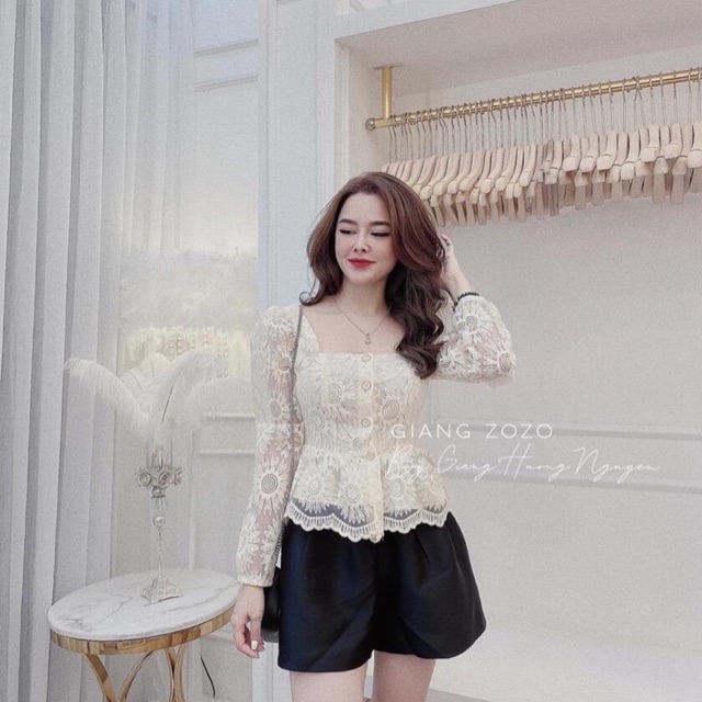 ÁO XINH QUÁ ĐỖI NGỌT NGÀO SẴN ĐÂY CHỜ ĐỢI NÀNG NÀO GHÉ M.UA💕 #145k hàng 2 lớp 🥭Chiếc áo với form dáng pelumm cực yêu