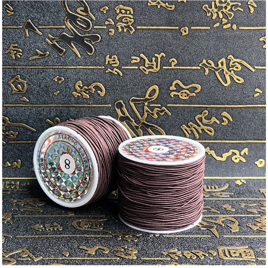 Dây thun dù co dãn (cuộn nhỏ) xâu vòng hạt gỗ, hạt trầm hương