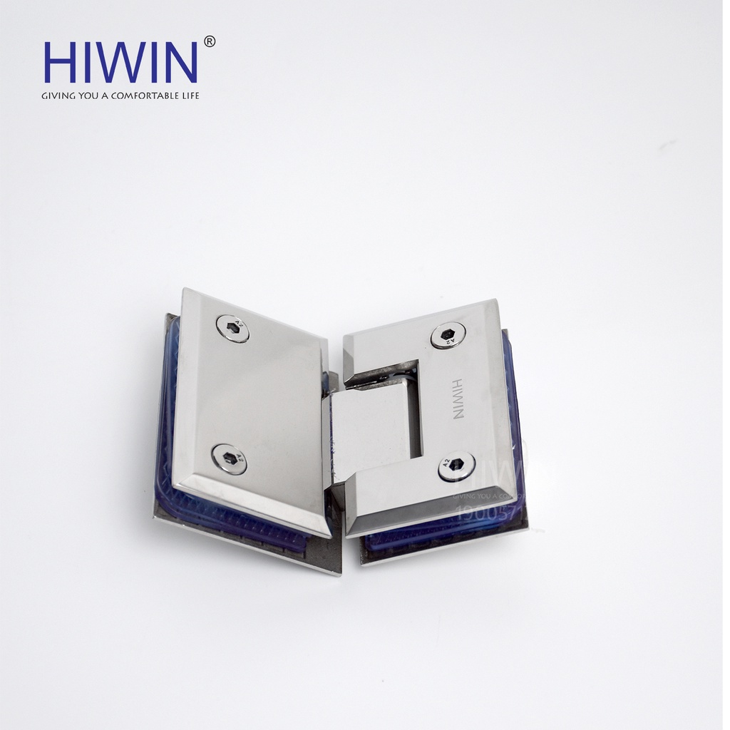 Bản lề phòng tắm kính 135 độ cân mặt gương inox 304 Hiwin HG-006 (dày 5mm)