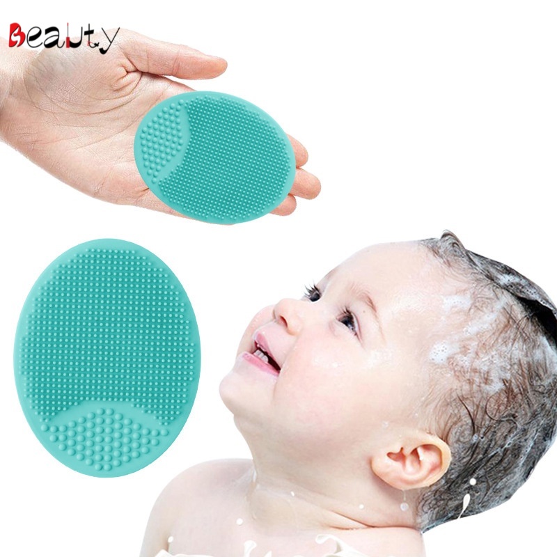 1 Miếng silicon gội đầu cho bé hình bầu dục mềm mại độ co giãn tốt