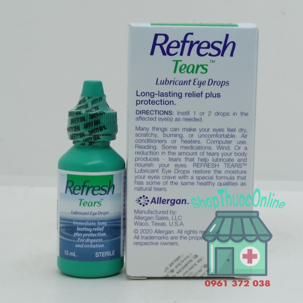 Nước mắt nhân tạo Refresh Tears - Hộp 15ml