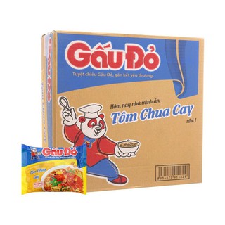 MÌ GẤU ĐỎ TÔM CHUA CAY 30 GÓI