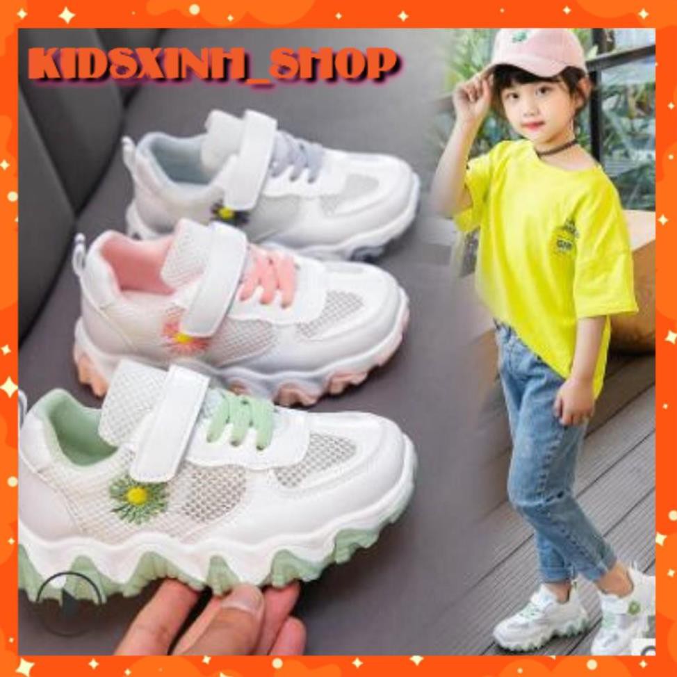 Giày Thể Thao Bé Gái♥ FREESHIP ♥ Giày Sneaker Bé Gái Thời Trang Thuê Hoa Cúc