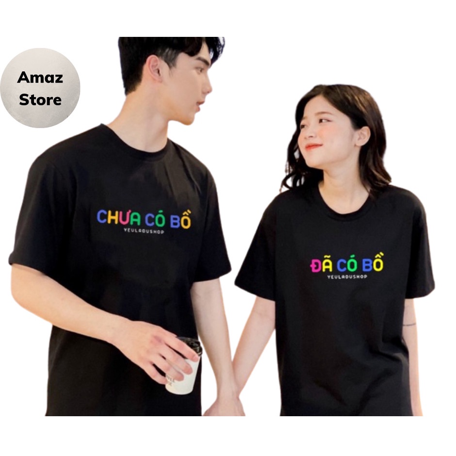 Áo thun đôi Unisex nam nữ, áo phông cặp chất liệu Cotton oversize form rộng balen