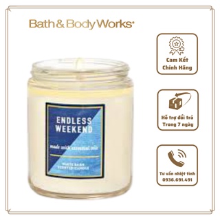 Nến thơm bath & body works endless weekend 1bấc 198g
