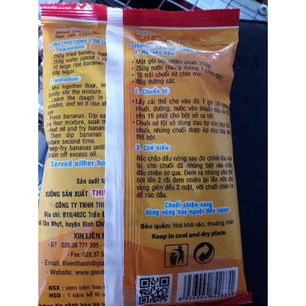 BỘT CHIÊN CHUỐI THIÊN THÀNH 250GR