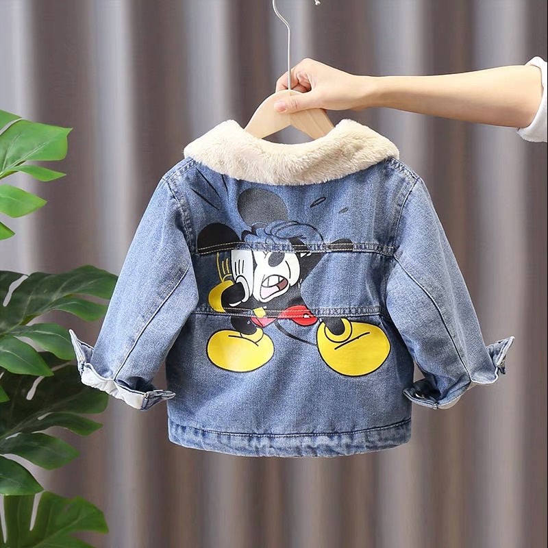 ÁO JEAN MICKEY IN SAU LÓT LÔNG CHO BT