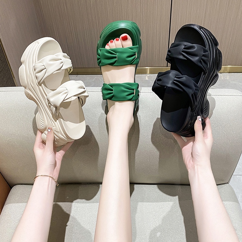 Dép Nữ 2 Quai Ngang Đế Bự Cao 9CM Mã 8169