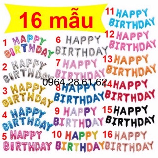 Bộ chữ HAPPY BIRTHDAY trang trí sinh nhật