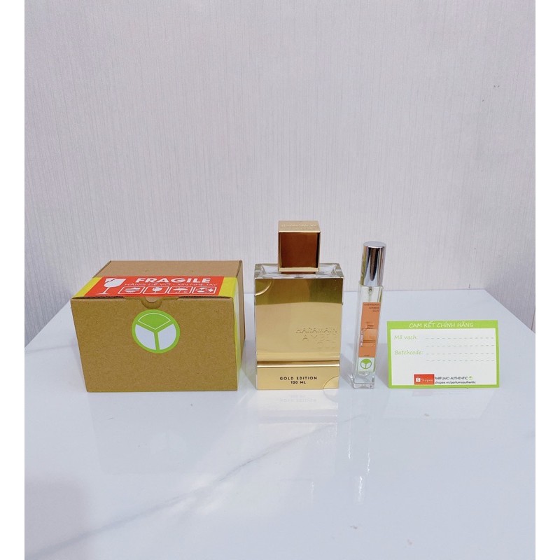 [ Cam Kết Chính Hãng ] Nước hoa Al Haramain Amber Oud Gold Edition mẫu thử 2ml 5ml 10ml | BigBuy360 - bigbuy360.vn