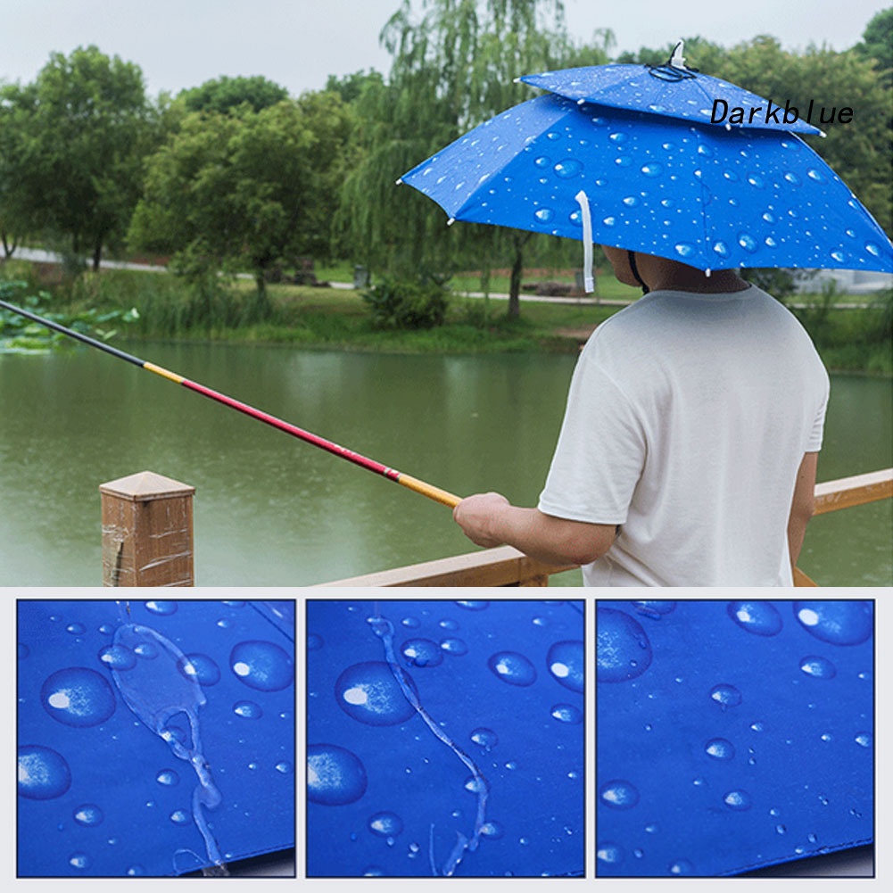 Dù Gấp Gọn Chống Tia UV Chống Gió Tiện Lợi Đi Câu Cá