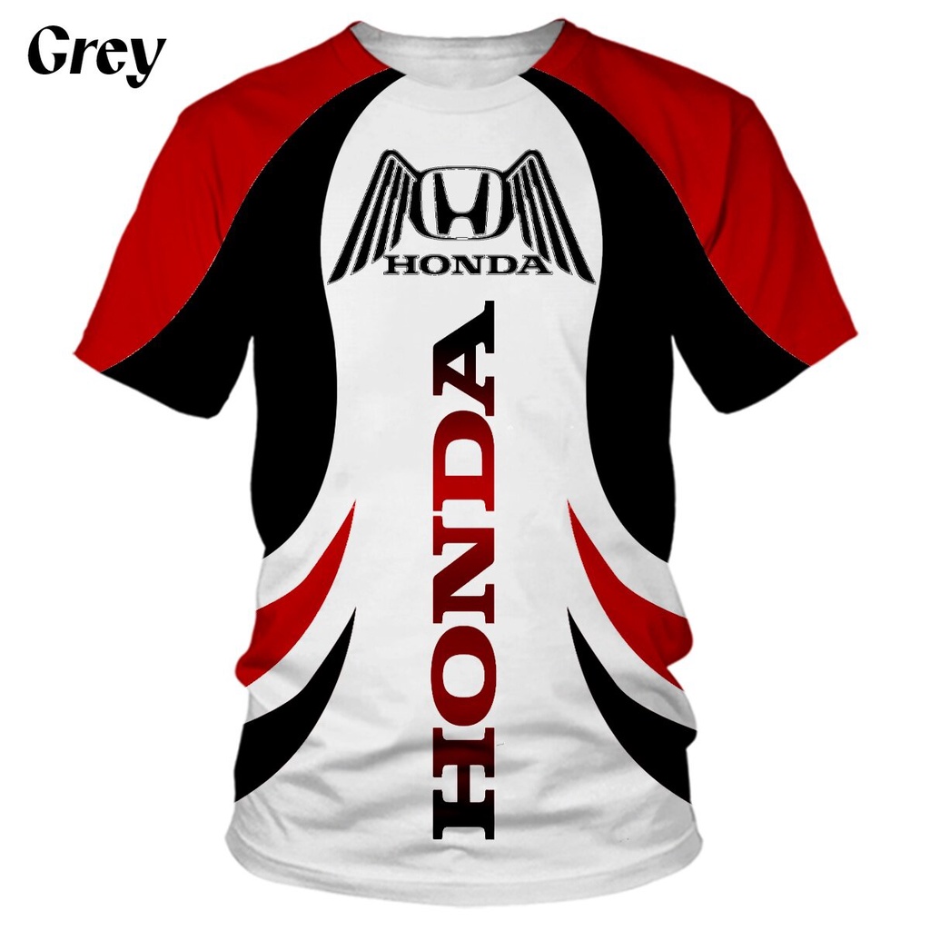 Áo Thun In logo Xe Hơi Honda 3d Phong Cách Thể Thao Thời Trang Thường Ngày 2022 Kích Thước S-5XL Dành Cho Nam Và Nữ