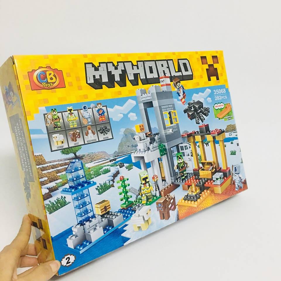 Bộ Lego Xếp Hình Minecraft My World 276 Chi Tiết. Lego Ninjago Lắp Ráp Đồ Chơi Cho Bé.