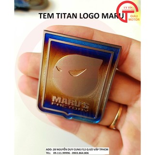TEM TITAN LOGO MARU DÁN TRANG TRÍ XE