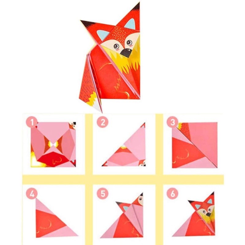 ORIGAMI 3D - TRÒ CHƠI GẤP GIẤY NHIỀU MÀU SẮC CHO BÉ