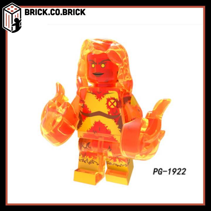 Lego Cannonball  Wolfsbane Magik Mirage Magma Mr Negative Ghost Spider Minifigures Đồ Chơi Lắp Ráp Siêu anh hùng PG8219