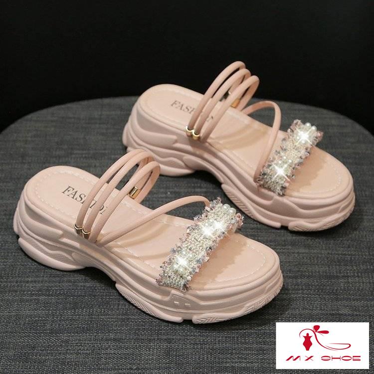 M & X~ Dép Sandal Hai Cách Mang Đế Dày Thoải Mái Dễ Phối Đồ Thời Trang Dành Cho Nữ 2022