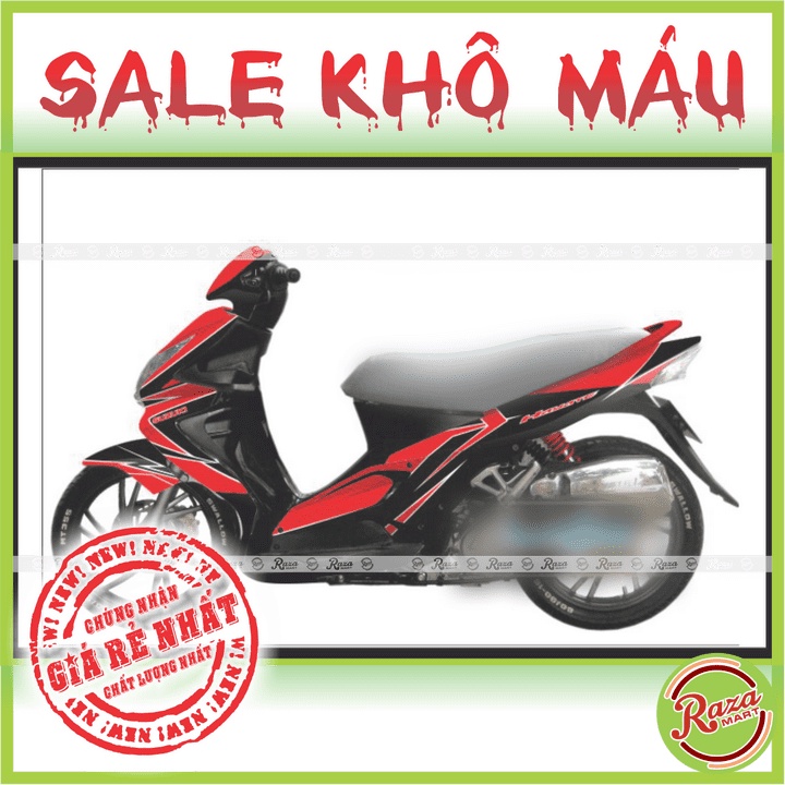 | SALE KHÔ MÁU | Tem trùm xe Hayate - Decal PVC 5 Lớp Cao Cấp - Chống Thấm, Chống Phai Màu - Mã số: HAY 7