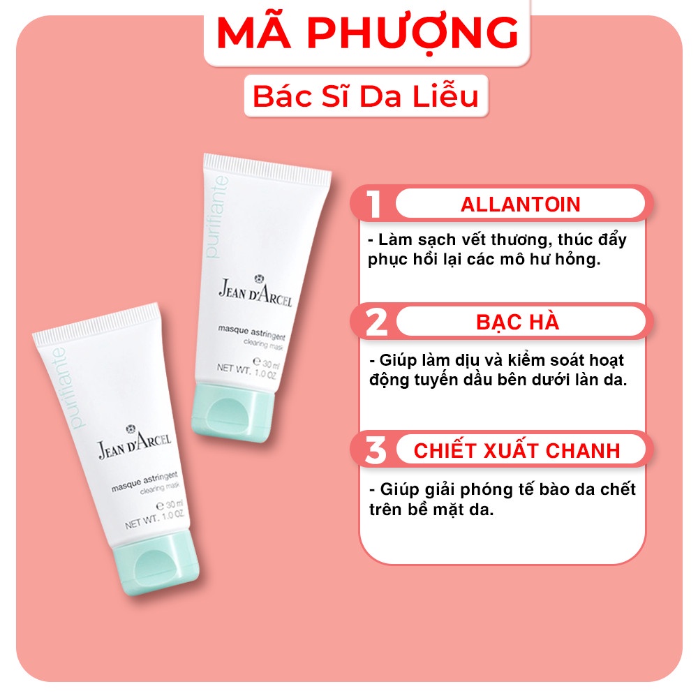 Mặt nạ mụn Jean D’arcel (30ml)