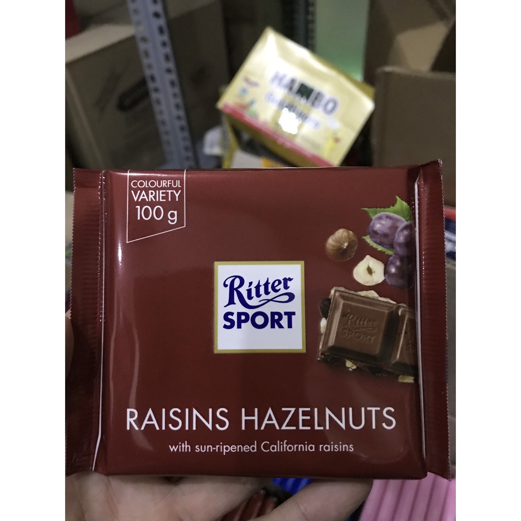 Date T4/2022- Sô cô la chocolate Ritter Sport Nhập Khẩu Đức -100gr