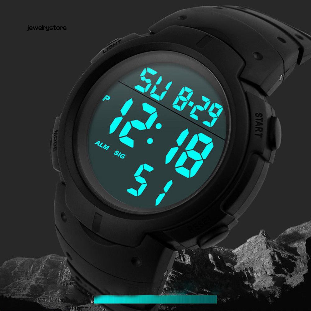 Đồng hồ điện tử dây silicon chống nước sành điệu cho nam | BigBuy360 - bigbuy360.vn