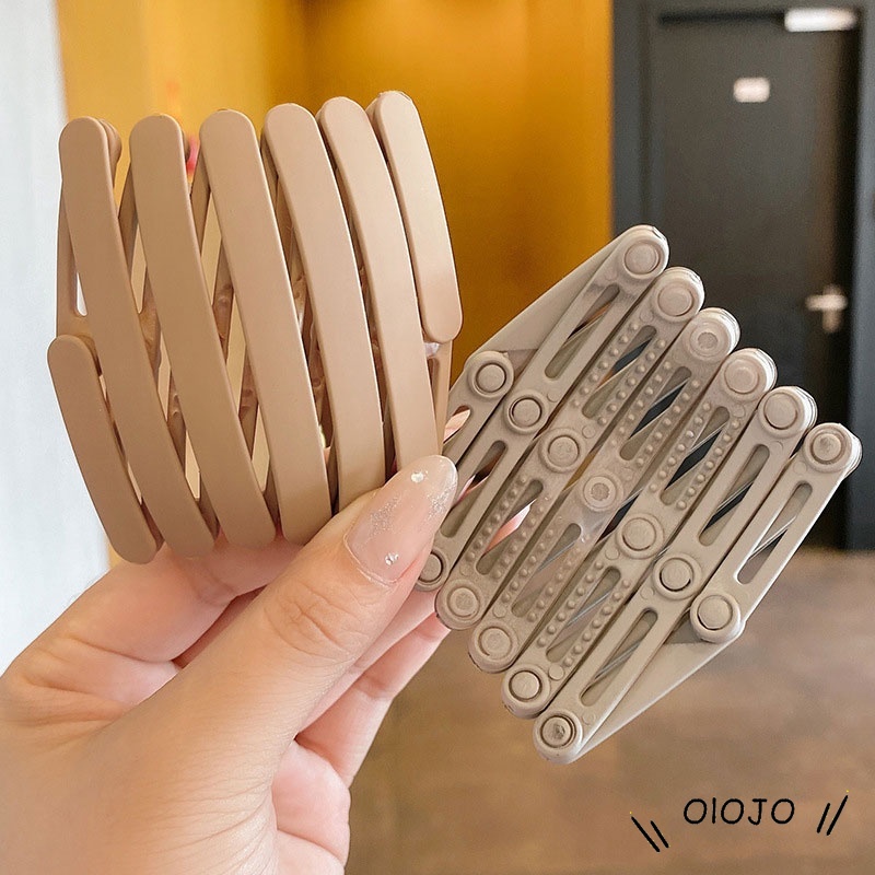 Băng Đô Cài Tóc Bằng Nhựa Acrylic Chống Trượt Thời Trang Hàn Quốc Cho Nữ