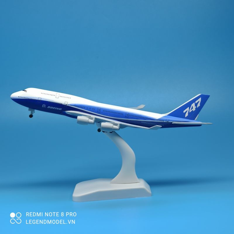 Mô hình máy bay Boeing 747 dài 20cm