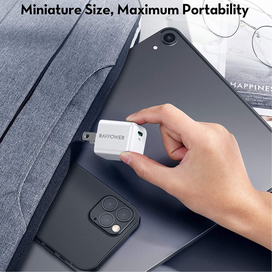 Combo 2 Củ sạc nhanh RAVPower 1 cổng - 20W PD/PPS/QC [RP-PC150]