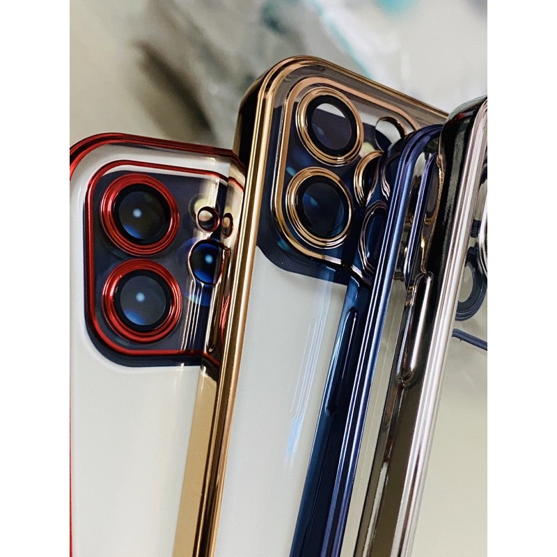 ốp lưng dẻo viền xi cực đẹp 12/ip12pro/12pr0max/13promax bảo vệ camera chính hãng totu