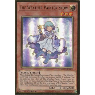 Thẻ bài Yugioh - TCG - The Weather Painter Snow / MGED-EN016'