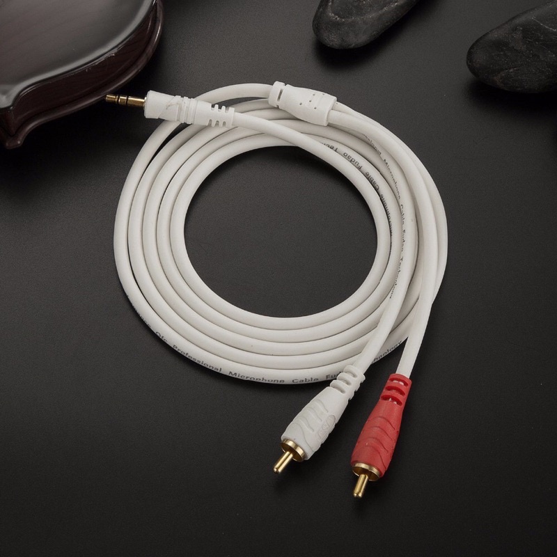 Dây loa 1 ra 2 av Audio - Dây Kết Nối Âm Thanh Loa, Amply, Tivi, Dây 3.5 ra AV,  1-2
