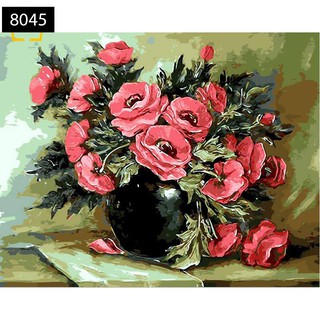 Tranh Sơn Dầu Số Hoá Tự Vẽ DIY - 8045 40x50cm có khung