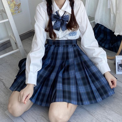 Sẵn -Chân Váy JK Bling Bling Phong Cách  Kẻ Caro chữ A Xếp Ly Dáng Xoè Ulzzang ̣