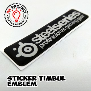 Set 2 Sticker Dán Trang Trí Hình Logo Steelseries