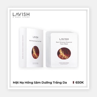 MẶT NẠ HỒNG SÂM DƯỠNG TRẮNG DA LAVISH
