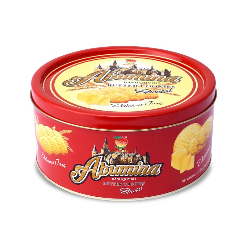 BÁNH QUY BƠ ABUMINA ( HỘP ) - ABUMINA BUTTER COOKIES 300GR