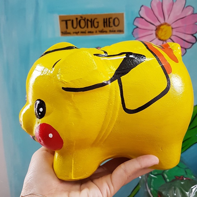 Heo đất handmade - pikachu