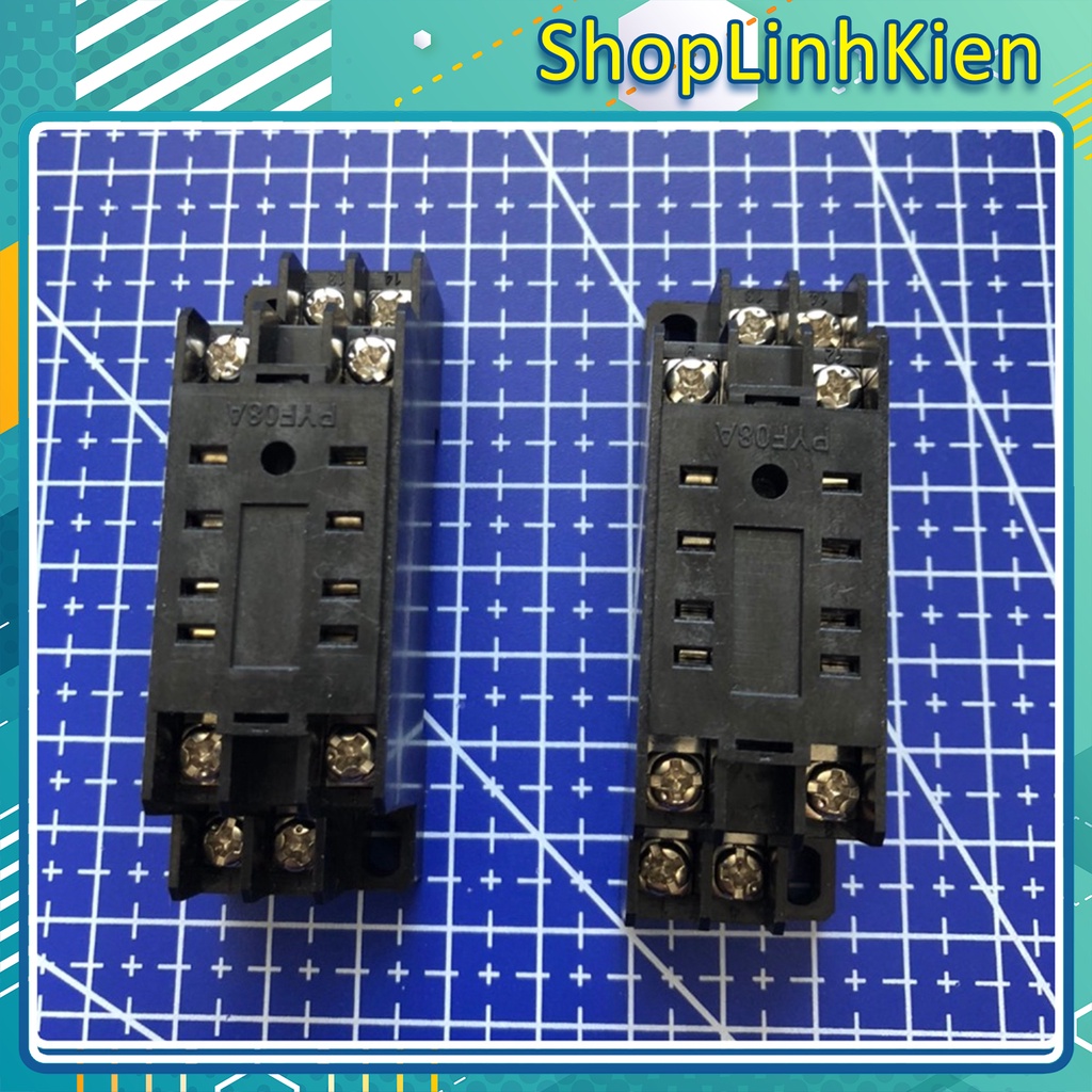 Relay trung gian omron 8 chân 12V/ 24V/ 220V/ Đế Relay